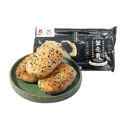 【冻】明发 老上海蟹壳黄 黑芝麻味 360g