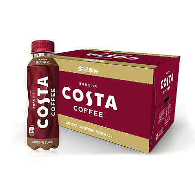 #【整箱】Costa 金妃拿铁咖啡 300ml*15瓶