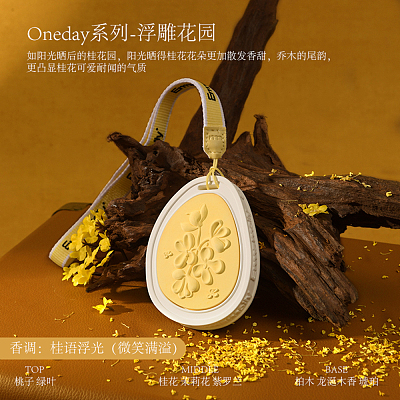 艾玛莫莉 浮雕花园香熏挂片 桂语浮光 1片入