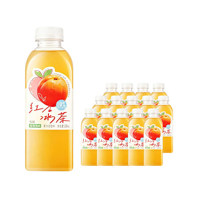 【整箱】植物驾到 红杏冰茶 500ml*15瓶
