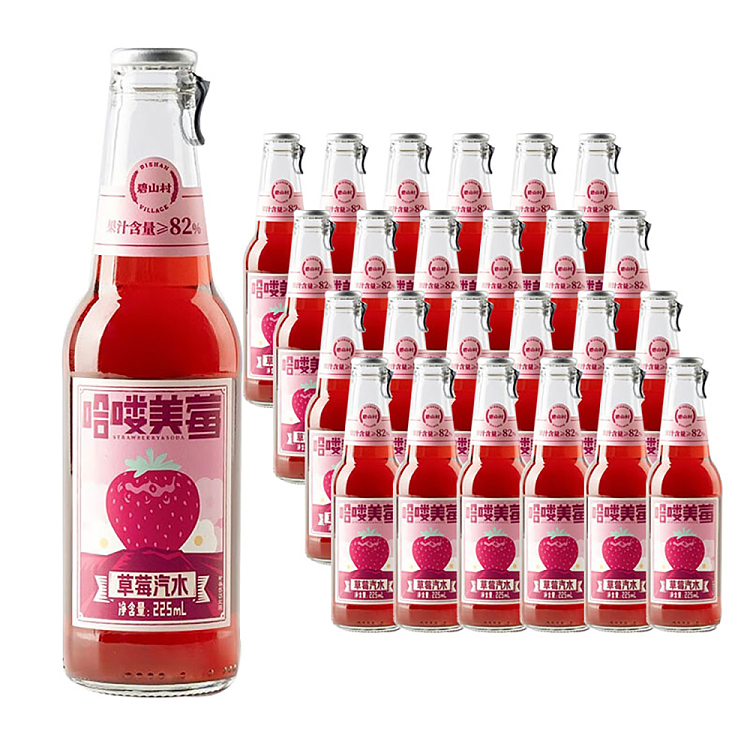 bishan-village-soft-drink-strawberry-flavor-225ml24-bottle-case-1