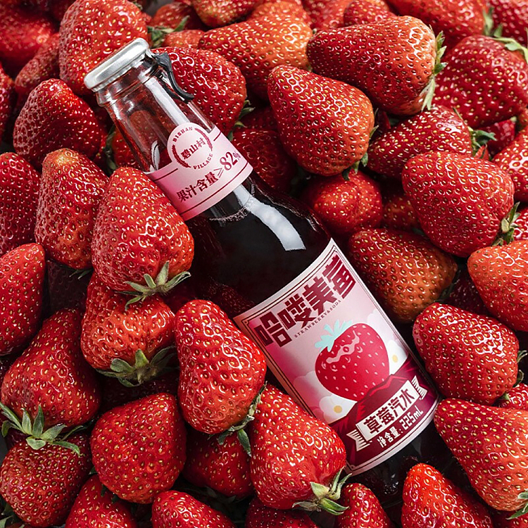 bishan-village-soft-drink-strawberry-flavor-225ml24-bottle-case-3