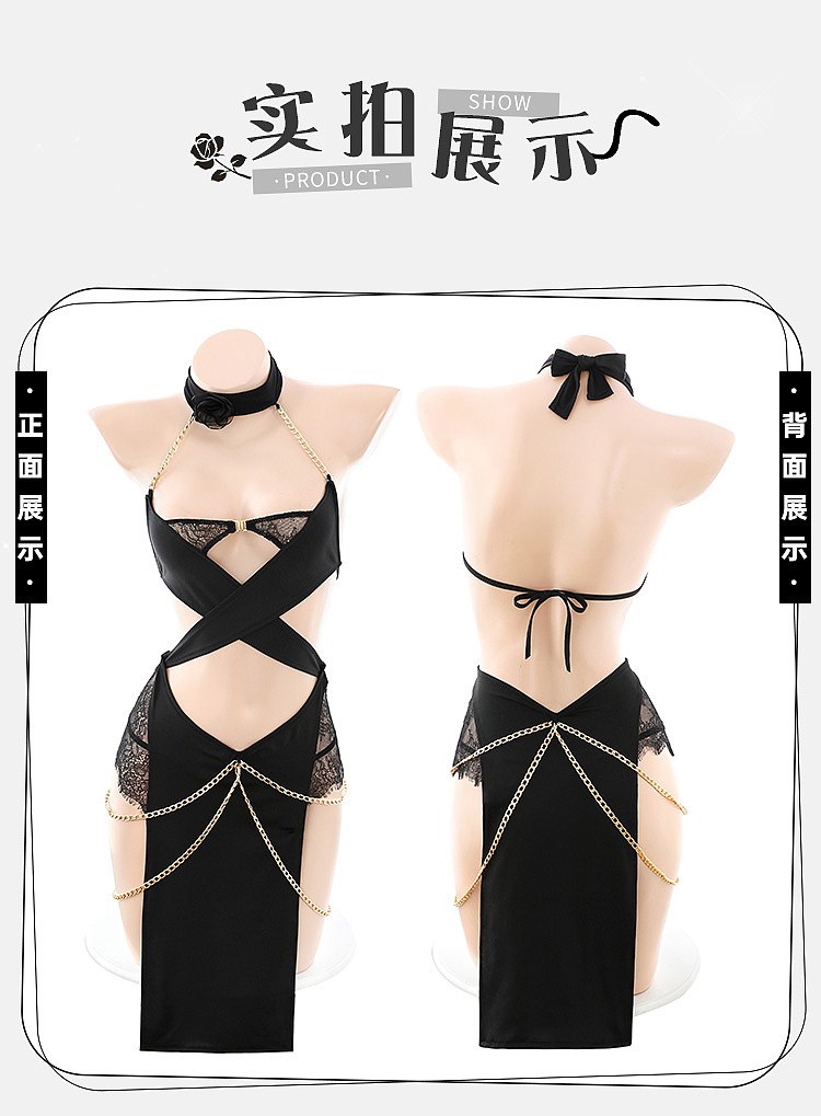 fermo-egyptian-catwoman-gold-chain-embellished-one-piece-dress-black-13