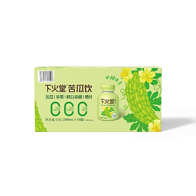 【全澳独家】山姆专供 【整箱】江中 下火堂 益生菌发酵苦瓜饮品  200ml*18瓶装
