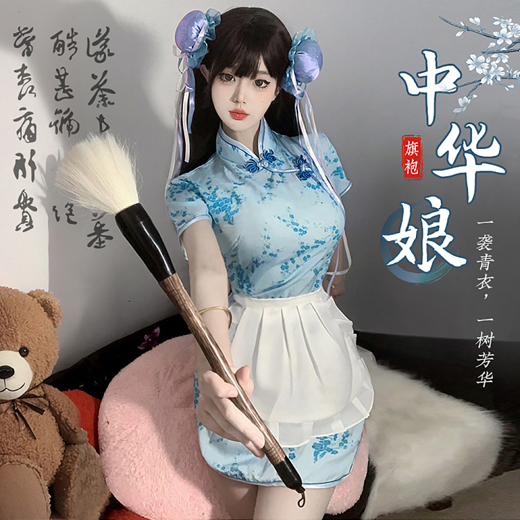 fermu-chinese-little-chef-cos-printed-cheongsam-blue-1