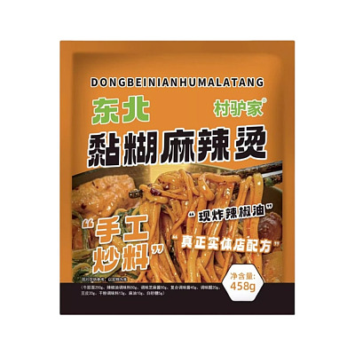 【国内直采】小红书推荐 村驴家 东北黏煳麻辣烫 458g 保质期仅90天介意勿拍