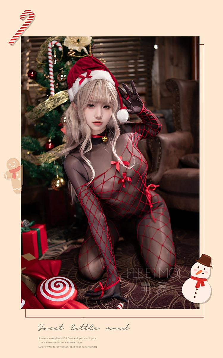 fermo-snow-night-sweetheart-sheer-skin-open-crotch-christmas-dress-redblack-9