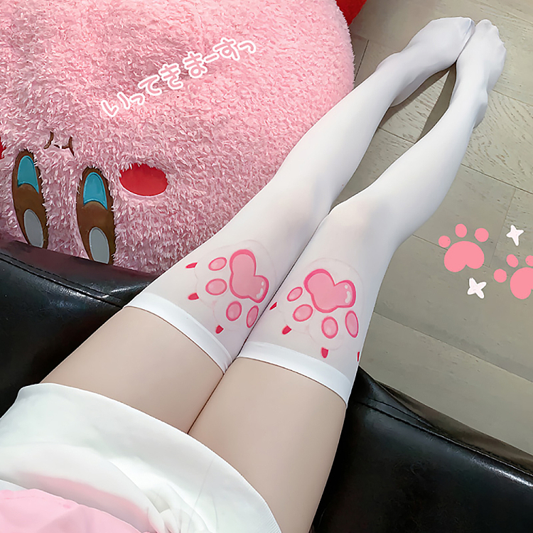 fermu-japanese-cute-fun-cat-paw-paw-sweet-stockings-white-4