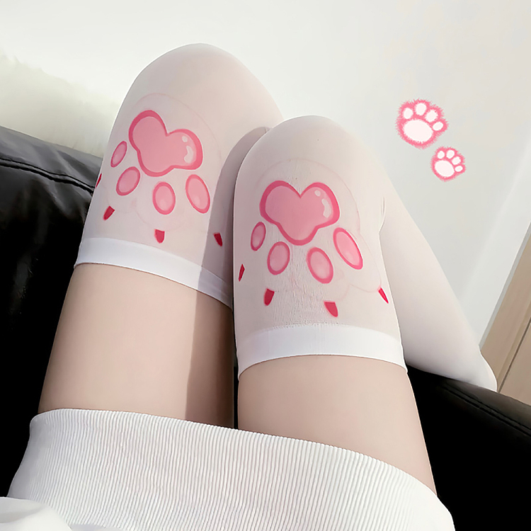 fermu-japanese-cute-fun-cat-paw-paw-sweet-stockings-white-5