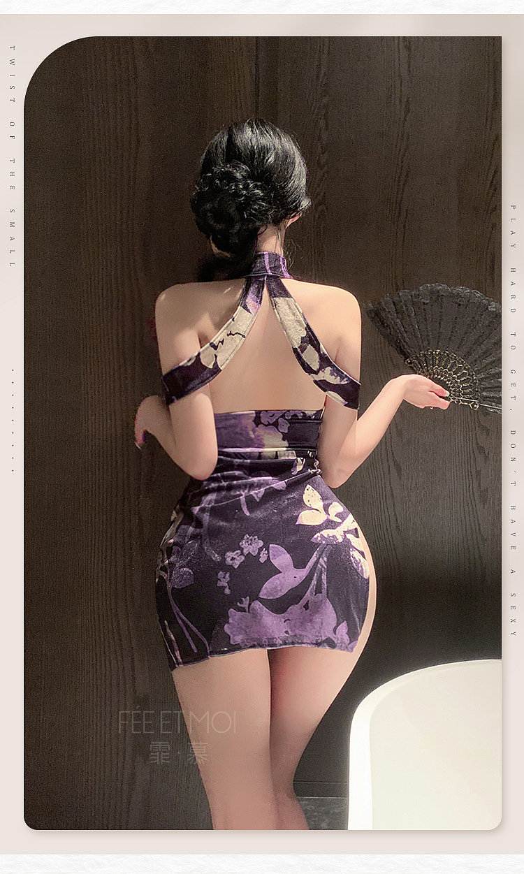 fermu-beaded-chain-embellished-floral-cheongsam-blackpurple-9