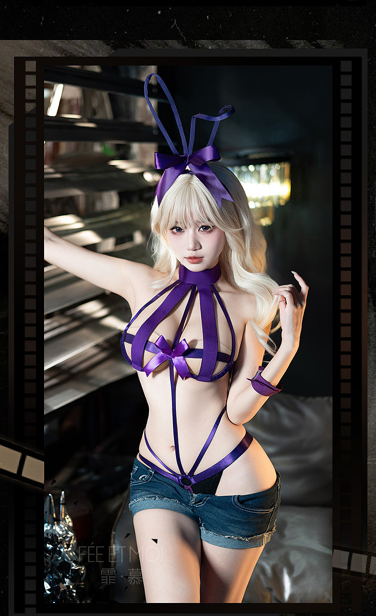 fermu-charming-bunny-rabbit-steel-ring-bodysuit-set-purple-6