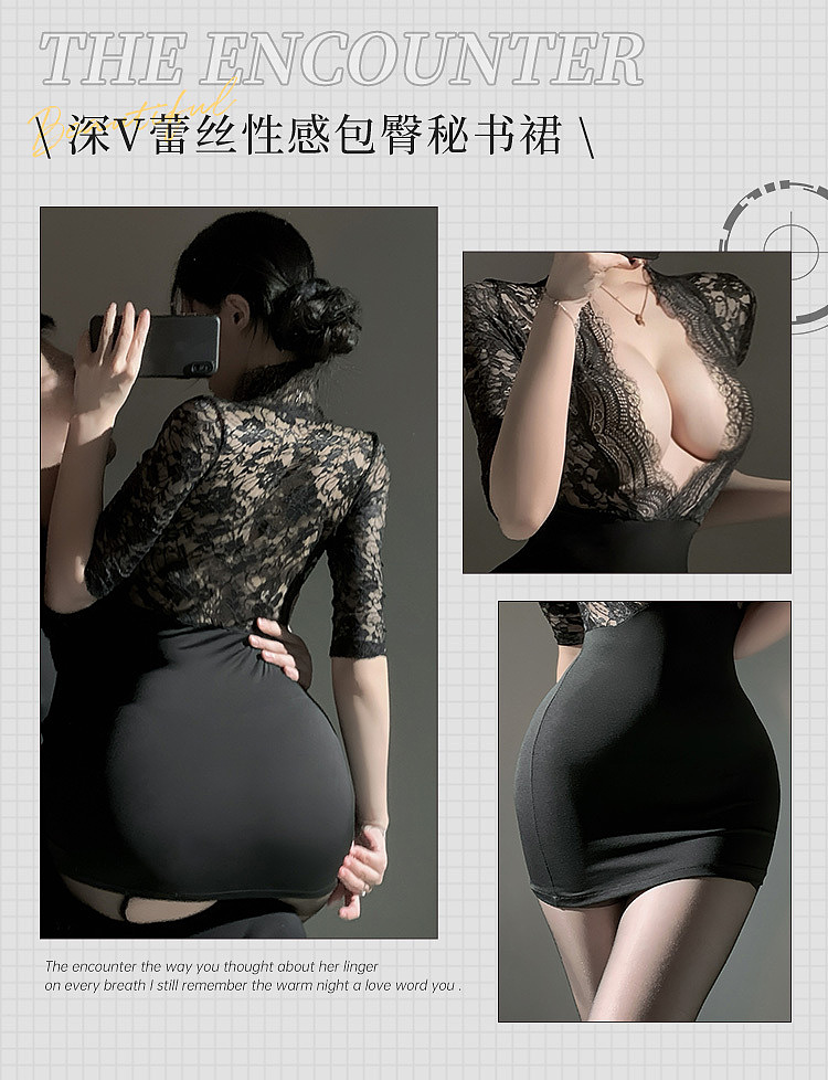fermu-deep-v-lace-wrap-hip-secretary-dress-black-11