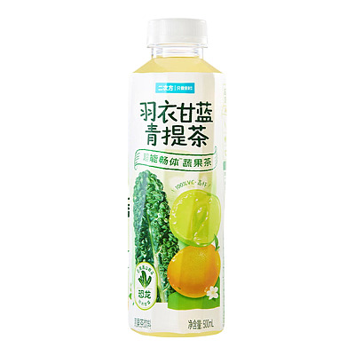 二次方 羽衣甘蓝青提茶 500ml