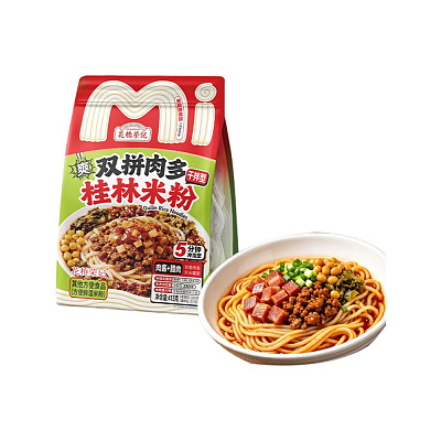 广西风味 花桥荣记门店同款 双拼肉桂林米粉  413g
