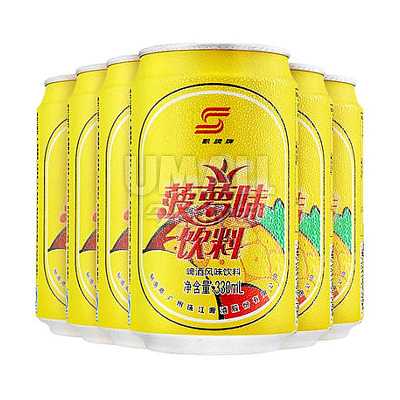 珠江啤酒 菠萝味啤酒 酒精含量 0.6%-1% 330ml*6pk 1.98kg