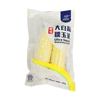 【冻】大白甜玉米 2pc 680g