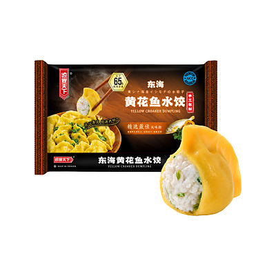 【冻】Umall面点 饺宴天下系列 纯手工黄花鱼水饺 500g