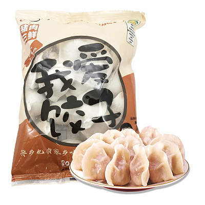 【冻】我爱饺子 猪肉三鲜饺子 480g