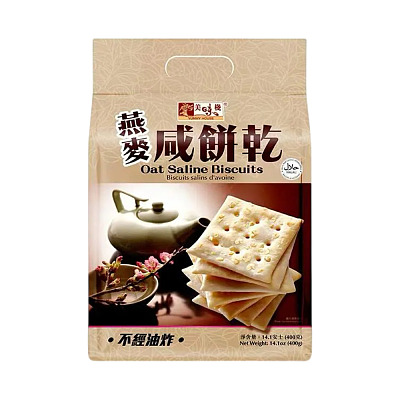 美味栈 燕麦咸饼干 400g