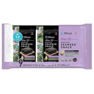 O'Food 橄榄油紫菜片 独立小包装 9包入 36g
