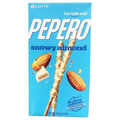 乐天 Pepero 雪花杏仁饼干棒 32g