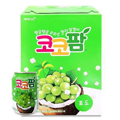 【整箱】海太 Cocoppalm 葡萄汁 238ml*12罐/箱