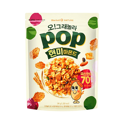 Orion Granola pop 谷物杏仁早餐麦片 340g
