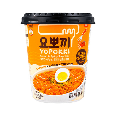 YOPOKKI 甜辣味拉面炒年糕 145g