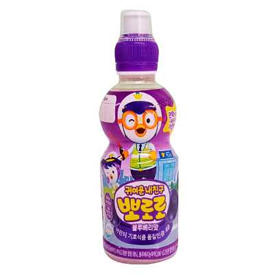 Paldo Pororo 儿童果汁饮料 蓝莓味 235ml