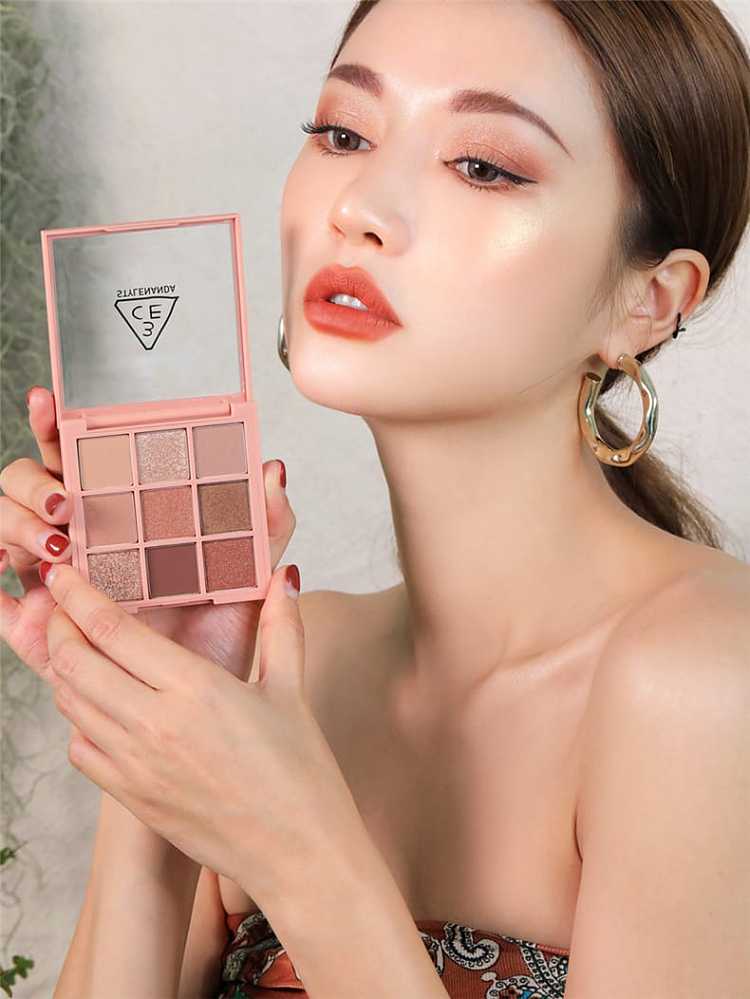 3ce-nine-palette-eyeshadow-palette-powder-brown-pumpkin-overtake-color-number-5