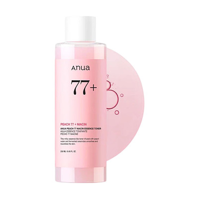 韩国Anua 蜜桃77%烟酰胺精华爽肤水 250ml