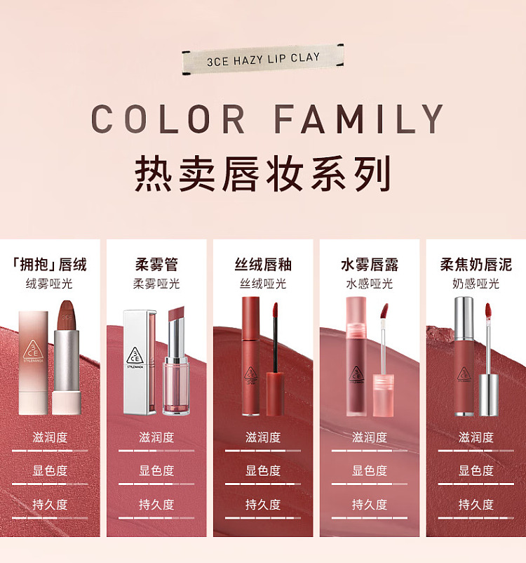 3ce-soft-mist-lip-clay-apple-red-4g-5