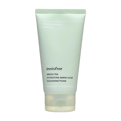 Innisfree 绿茶氨基酸控油泡沫洗面奶 温和敏感肌适用 150ml