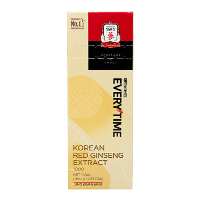 【线上独家】正官庄 Everytime 1000 红参精 10ml×10条