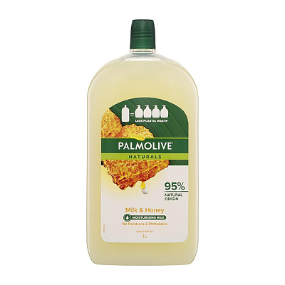 Palmolive 天然液体洗手液补充装 牛奶蜂蜜味 1L