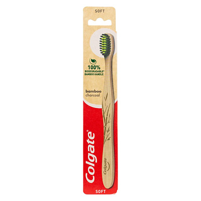 COLGATE高露洁 竹炭软毛牙刷 竹柄款 1支装
