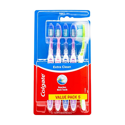 COLGATE高露洁 超软清洁型牙刷 5支装