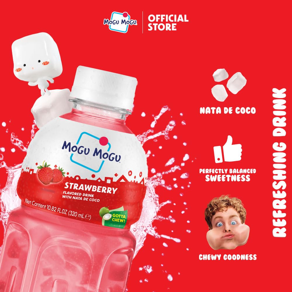 Mogu Mogu 草莓汁320ml*6｜悉尼华人超市送货｜UMall今日优选