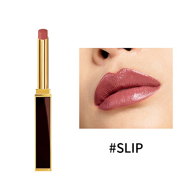 Tom Ford 经典滋润黑细管slim lipstick 色号13 Slip