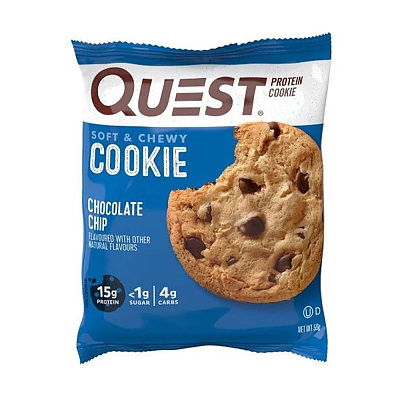 Quest 蛋白质饼干 巧克力饼干 蓝色 59g【Costco代购】