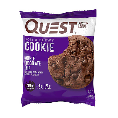 Quest 蛋白质饼干 双层巧克力饼干 紫色 59g【Costco代购】