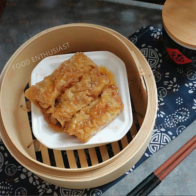 【冻】风采楼 蚝汁鲜竹卷 港式茶楼风味 4pcs 约300g