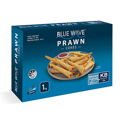 【冻】Blue Wave 虾卷筒 Prawn Cones 1kg