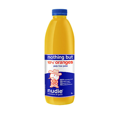 【鲜】Nudie 纯果汁 橙汁 无果肉 1L