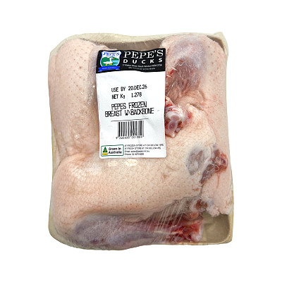 【冻】Pepe's Duck 带脊骨鸭胸肉 Duck Breast W/Backbone 约1.3kg