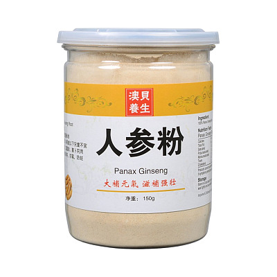 澳贝养生 罐装人参粉 150g