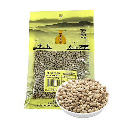 金袋子 白胡椒粒 80g