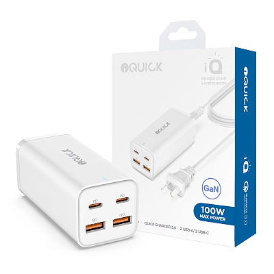 iQuick 100W 2C+2A Gan插头