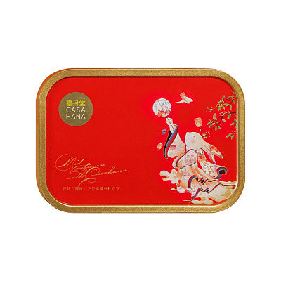 【礼盒】喜月堂 花香喜悦月饼 4枚入 600g