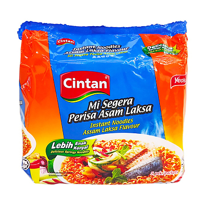 CINTAN 马来西亚 亚叁叻沙味面 五连包 75g*5袋/包